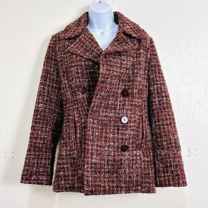 Peacoat S Womens Fall Double Breasted Wool Coat Retro Academia Preppy Whimsigoth